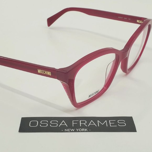 BRAND NEW MOSCHINO MOS517 QHO RED EYEGLASSES - Picture 3 of 12